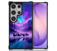 WANKBLC Compatible with Samsung Galaxy S26 Ultra Case, Shockproof Protective for Man Women Non-Slip for Samsung Galaxy S26 Ultra Crazy Pattern Purple Sky Wild Horse River Forest Mountains