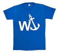W'Anker Funny Anchor Rude Comedy Retro Gift Royal Blue Mens Cotton Short Sleeve T-Shirt Size M Great for Father's Day Dad T-Shirt Brother Uncle Friend Joke