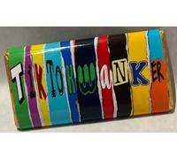 Wanker, themed, funny Novelty Chocolate Bar gift. For Birthdays, Christmas, Valentines, Easter, Mothers Day & Fathers Day (One Size, Mint Chocolate)