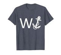 Wanker W Anchor Funny Offensive T-Shirt, Men, Heather Blue, XX-Large
