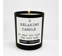 Wanky Candle - A Relaxing Candle | Funny & Cheeky Black Jar Candle | Novelty Home Fragrance