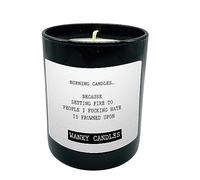Wanky Candle - Burning Candles Because Burning People is Illegal | Dark Humour Candle
