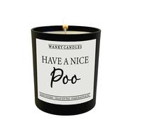 Wanky Candle - Have a Nice Poo | Hilarious & Cheeky Black Jar Candle for Bathroom