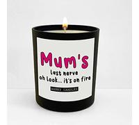 Wanky Candle - Mum’s Last Nerve | Sarcastic & Humorous Black Jar Candle for Mums