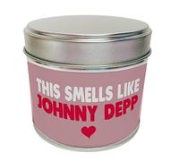 Wanky Candle - Smells Like Johnny Depp Celebrity Inspired Scented Tin Candle Funny Soy Wax Home Decor
