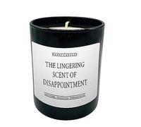 Wanky Candle - The Lingering Scent of Disappointment | Witty & Hilarious Black Jar Candle