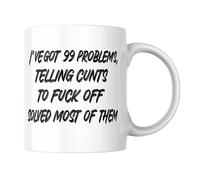 Wanky Candles 99 Problems Mug Funny Rude Swearing for Him or Her