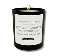Wanky Candles Funny Black Jar - Didn't Give A Fuck Yesterday WCBJ22 | Rude Candle Black Jar Sarcastic, Stress Relief, Humour