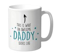 Wanky Candles Funny Dad Mug - This is What an Awesome Daddy Looks Like - Father's Day, Birthday from Son or Daughter CMUG187