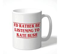 Wanky Candles Funny Music Mug for Fans, I’d Rather Be Listening to Kate Bush Coffee Cup, Novelty Birthday Or Christmas Mug for Her Or Him CMUG142