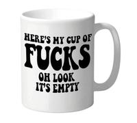 Wanky Candles Funny Rude Mug for Work Or Home Office Sarcastic Coffee Cup with Bold Black Text 11oz Ceramic - CMUG147