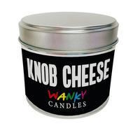 Wanky Candles Knob Cheese Rude Candle, Funny Novelty Tin Candle