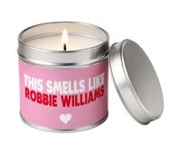 Wanky Candles Robbie Williams Funny Scented Tin Candle for Music Fans | 180g Soy Wax, 8 x 7cm Tin with Lid, Approx. 40 Hour Burn, Celebrity Inspired Design