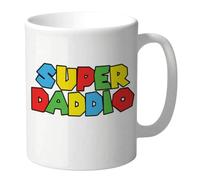 Wanky Candles Super Daddio Mug - Gamer Dad Fun Father's Day or Birthday Coffee Cup CMUG182