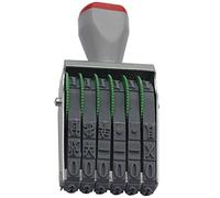 WANLIAN 6 Digits Rubber Numbering Stamp Changeable0-9 Numbers & Symbol,Personalized Multi-Function Imprint Size 40 x 7 mm, Multicolor