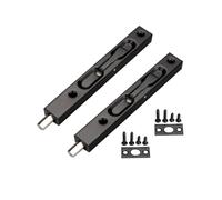 WANLIAN 6 Inch Concealed Flush Bolt,2 Pack Lever Action Door Security Latch
