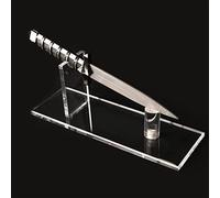 WANLIAN Acrylic Knife Display Stand, Transparent Single Holder for Fixed Blade Knife Dagger Tactical Collectible, Desktop Showcase for Knife Collection