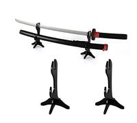 WANLIAN Katana Stand Samurai Knife Holder Acrylic Horizontal Display Sword Stand for Display Katana Samurai Sword (Black)