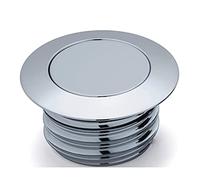 WANLIAN Silver Pop Up Gas Cap Vented Fuel Tank Cap Regular Thread Compatible with 1982-2010 Harley Davidson (Silver, Pop Up Gas Cap)