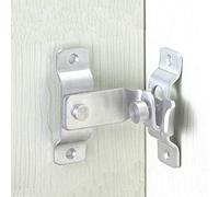 WANLIAN Stainless Steel 90 Degrees Right Angle Lock Sliding Door Lock Security Lock Pin hasp Latches Chain Locks Tools Hardware for Window Cabinet Hotel Home Latch Corner Buckle