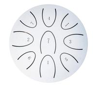 WANLiber 4-Inch Portable 9-Note Chakra Handpan Drum: Rain Sound Meditation Instrument with Mallet Included for Yoga, Outdoor & Healing Practice