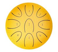 WANLiber 4-Inch Portable 9-Note Chakra Handpan Drum: Rain Sound Meditation Instrument with Mallet Included for Yoga, Outdoor & Healing Practice