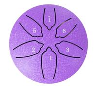 WANLiber Mini Chakra Drum 3 Inches 6 Notes Waterproof Steel Tongue Drum Meditation Rain Chime Ideal for Yoga Meditation & Prenatal Education