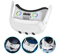 WANLiber Rechargeable Cooling Fan Face Cover for VR Headsets - Facial Interface Radiator with RGB Light, Anti-Leakage Nose Pad, Breathable Ventilation Mask for Immersive VR Gaming