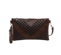 WANLiber XSH6988 Women's Clutch Bag - Small PU Leather Rivet Envelope Wristlet, Ladies Shoulder Crossbody Bag for Evening Party or Daily Use