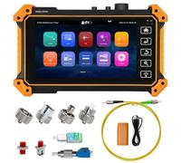 WANLUTECH OTDR Fiber Tester 1310/1550nm 26/24dB 5.55 inches Touchscreen OTDR Tester Built-in VFL OPM LS(Light Source) Event Map OLT (Optical Loss Test) Functions RJ45 Cable Tester Network Tools