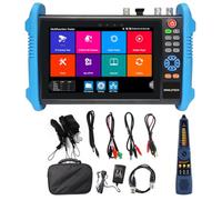 WANLUTECH Upgraded 8K IP Camera Tester, CCTV Tester 7 inch Touchscreen 8MP TVI CVI AHD SDI CVBS Camera Tester RJ45 Cable Tester PoE Network Tools RS485 WiFi HDMI I/O VGA in (IPC-9800CADHS Pro)