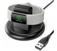 Wanme Charger Stand for Fitbit Charge 6/5 & Luxe, Magnetic Dock with 4.4ft USB Cable, Fast-Charging Accessory with Stable Base for Fitbit Charge 6 / Charge 5 / Luxe Smartwatch (Black)