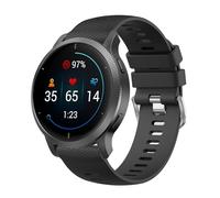 Wanme Strap for Garmin Vivoactive 4 /Venu 2 /Venu 3, 22mm Silicone Quick Release Replacement Wristband for Garmin Forerunner 255/265