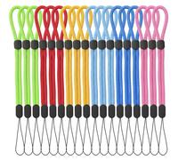 Wanmu 12 Pack Wrist Strap Lanyard, Adjustable Colorful Wristlet Phone Lanyard for Keys Camera USB Flash Drives Flashlight ID Name Tag Badge Keychain CellPhone (Pink, Red, Sky Blue, Yellow, Green)