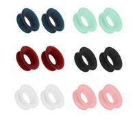 Wanmu 12 Pcs Earplugs Mute Style Pack for Earplugs, 5 dB Noise Reduction Silicone Ear Plugs, Mute Insert Style Pack Earplug, Quiet Ear Plug Accessories for Home Library Office
