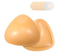 Wanmu 2 Pcs Double Sided Sticky Bra Inserts, Reusable Self Adhesive Lift Up Pads, Invisible Push Up Padding for Women Large Bra Bikini Swimsuits Sports Strapless Breasts