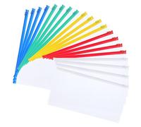 Wanmu 20Pcs Poly Zip Envelope, Zipper Plastic Envelopes, Small Plastic Envelopes, A6 Size Reusable Envelopes for School and Office Supplies (9 x 4.7in)