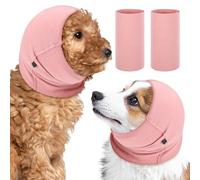 Wanmu 2Pcs Quiet Ears for Dogs, Hood for Dogs, Dog Ear Cover Hoodies, Dog Calming Aid for Anxiety Relief, Original Calming Band for Dogs & Cats, Pet Grooming & Force Drying(Medium)