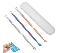 Wanmu 3 Pcs Lottery Ticket Scratcher Tool, Multi-Color Lottery Scratcher Metal Scratch Off Tool Durable Lotto Scratchers Tools for Lotteries Ticket, Back Scratchers Metal Scraper Tools with Case