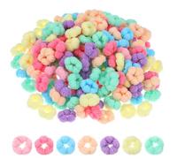 Wanmu 300Pcs Baby Hair Ties, Candy Color Elastic Small Ponytail Holder for Age 0-8 Toddler Girls, No Damage Soft Mini Hair Bands Scrunchies for Dogs Kids Infant Tiny Hairs (Multicolor)