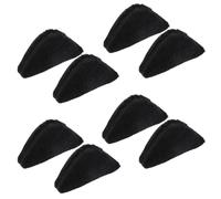 Wanmu 4 Pairs Soft Sponge Adjustable Shoe Filler, Unisex Foot Brace Shoe Pads, Shoe Filler for Too Big Shoes Women, Big Toe Inserts Plug for High Heel, Pumps, Flats, Make Big Shoes Fit (Black)