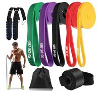 Wanmu 5Pcs Resistance Bands, Pull Up Assist Bands, Exercise Bands, Workout Bands, Resistance Bands Set Fitness, Training, Stretching, Physical Therapy for Men Women