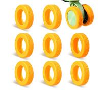 Wanmu 8 Pcs Luggage Wheels Covers, Anti-Noise Silicone Wheel Protective Covers for 2-2.4'' Spinner Wheel, Wear-Resistant Travel Carry On Luggage Suitcases Wheels Protector (Orange)