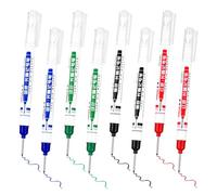 Wanmu 8Pcs Deep Hole Marker Pens, Waterproof Carpenter Long Head Marking Tools, Permanent Fine Tip Tracer Pens for Builders Construction, Woodworking (20 mm, 4 Color)
