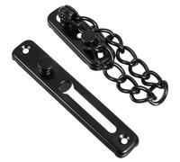 Wanmu Door Chain Lock Black, Premium Door Chain Lock, Guard Locks with Spring Press, Anti-Theft Safety Locks, Thickened Stainless Steel Door Latch for Child Proof, Inside Door, Apartment Front