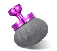 Wanmu Extra Large Body Makeup Brush For Self Tanner, 80 mm Wide-headed Kabuki Brush, Sunscreen Face& Back Makeup Brush for Flawless Application of Foundation Powder Leg Makeup, Bronzer Blend(Purple)