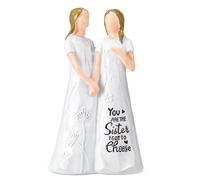 Wanmu Friendship Gifts for Best Friends Women, Resin Sister Figurines Friend Gifts for Women Best Friend Sister Birthday Gift Ideas Unique Gifts for Sisters Sculpted from Sister