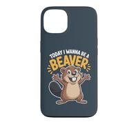 Wanna Be A Beaver Funny Cute River Forest Animal Humor Case for iPhone 13