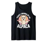 Wanna Be an Alpaca Funny Pet Llama Cute Farm Animal Humor Tank Top