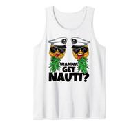 Wanna Get Nauti Funny Swinger Upside Down Pineapple Cruise Tank Top